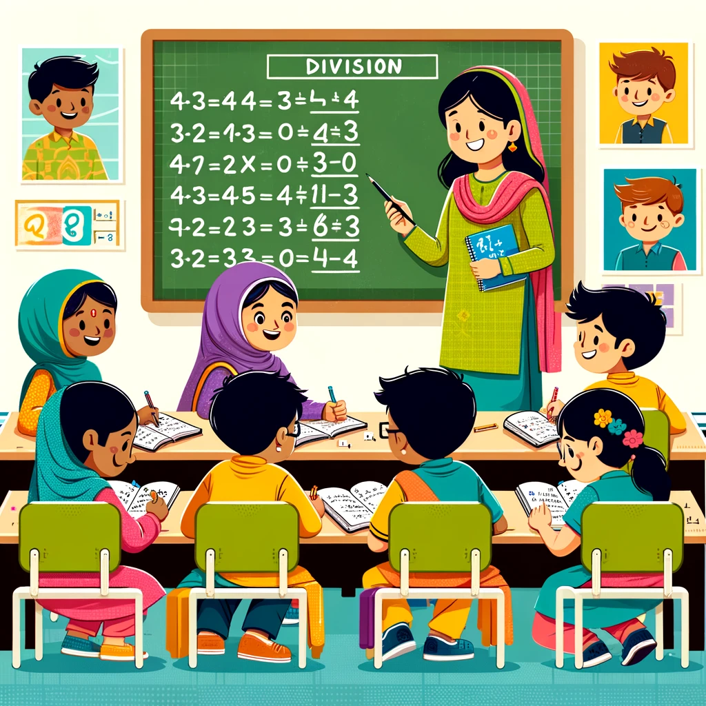 40 practice questions of division for class 3 to 5 students