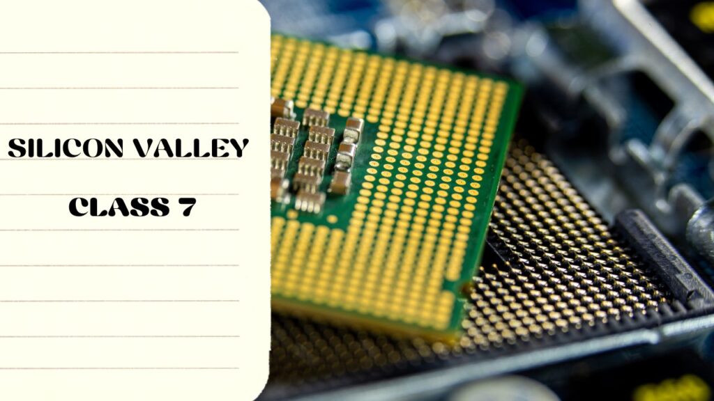 The Silicon valley Question and Answer | ICSE Class 7
