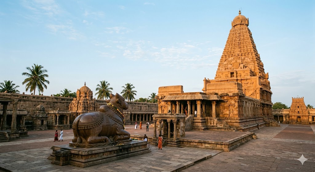 Brihadishwara Temple Thanjavur built by Rajaraja Chola I, a UNESCO World Heritage Site
