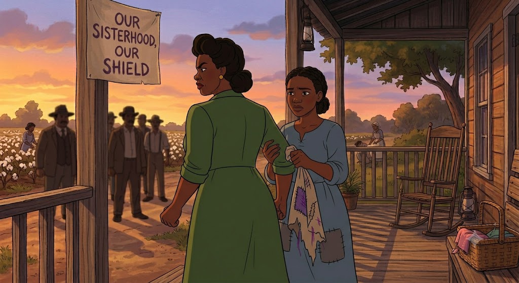 Sofia and Celie representing resistance against racism and oppression in The Color Purple
