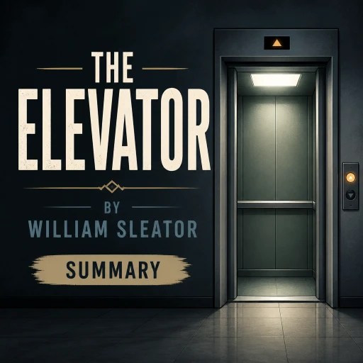 The Elevator by William Sleator summary and analysis showing Martin standing nervously inside an old apartment elevator with a mysterious woman.